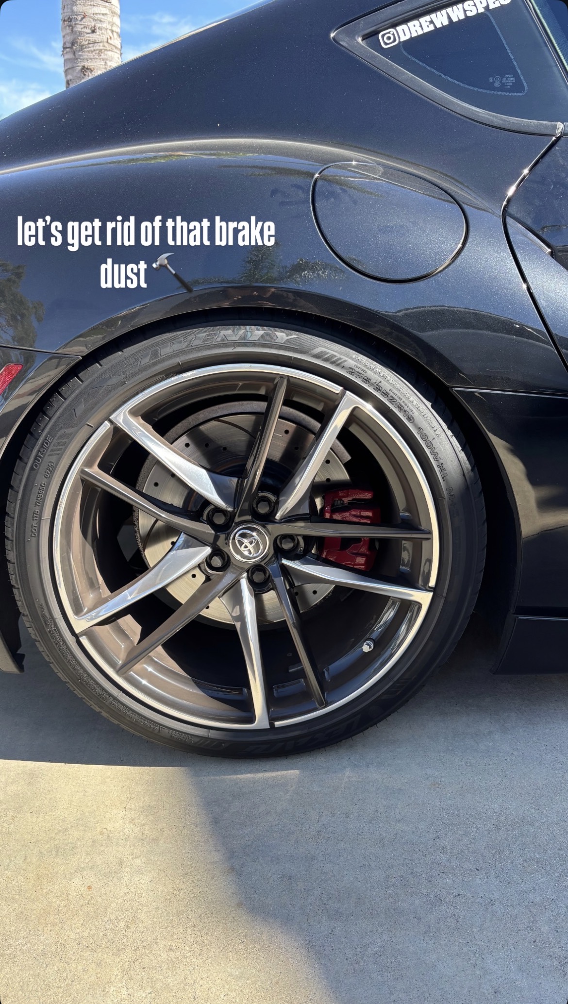 Supra wheel before detail