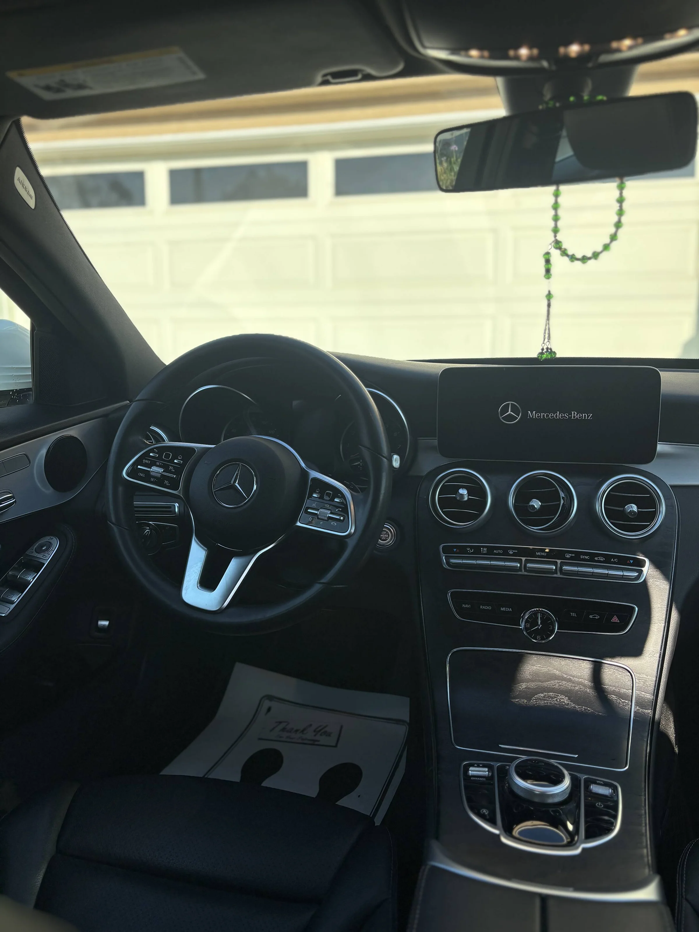 Mercedes C-Class dash detail